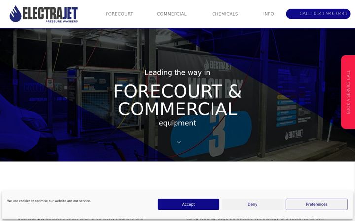 Screenshot του electrajet.co.uk