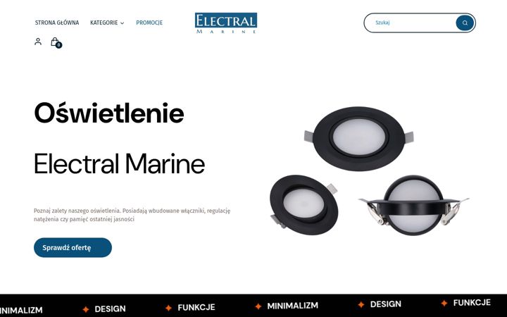 Capture d'écran de electralmarine.eu