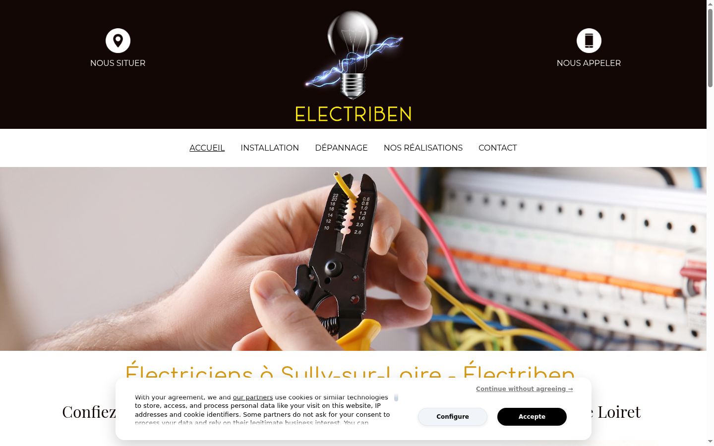 Screenshot tal-banner tal-kunsens muri qabel kwalunkwe interazzjoni