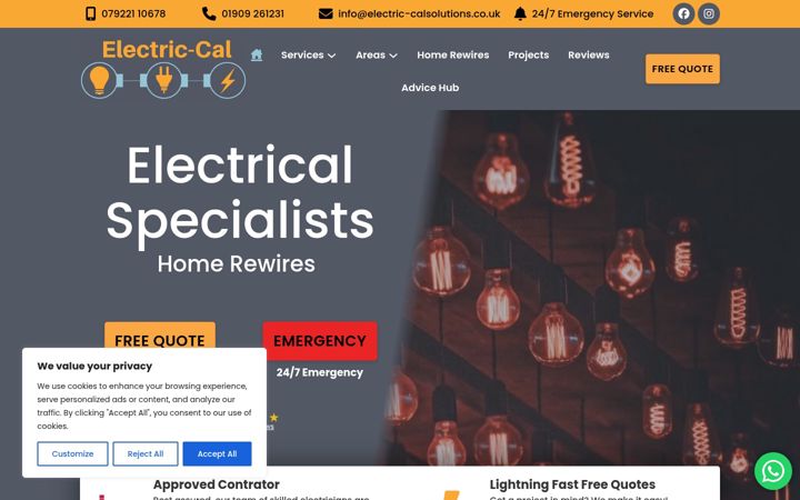 Screenshot του electric-calsolutions.co.uk