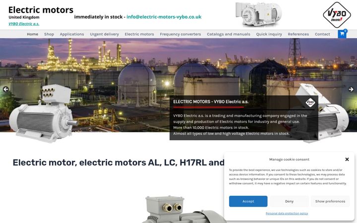 Screenshot του electric-motors-vybo.co.uk