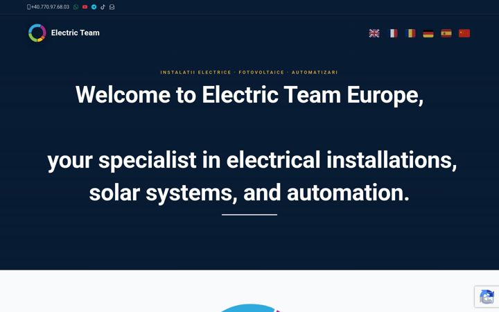 Capture d'écran de electric-team.eu