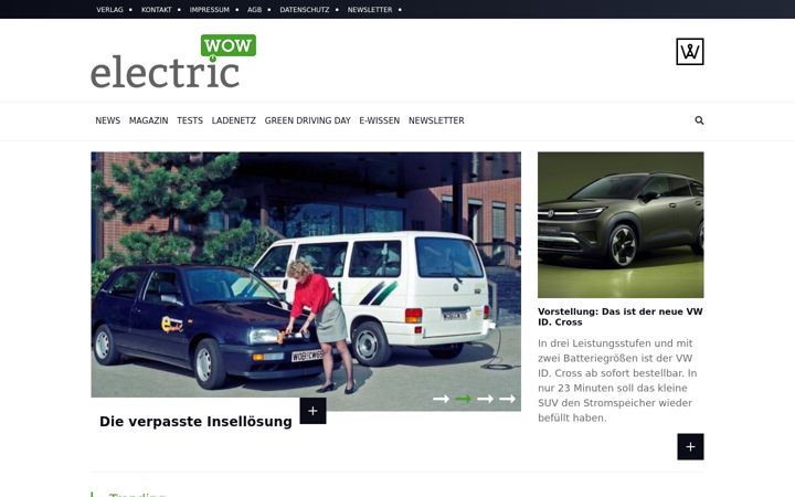 Екранна снимка на electric-wow.at
