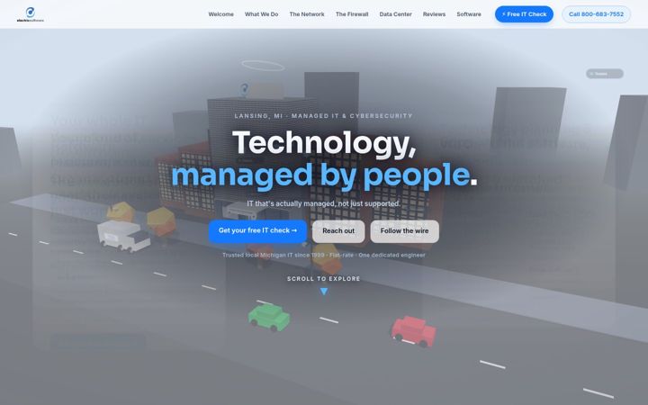 Screenshot of electric.software