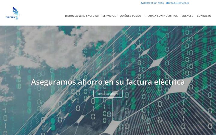 Captura de pantalla de electric21.es