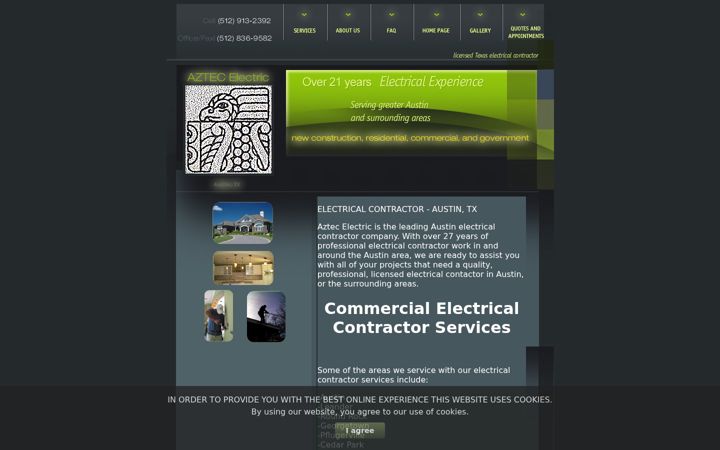 Screenshot of electricalcontractor-austintx.com