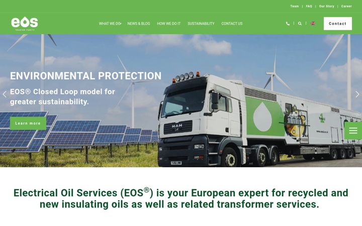Skärmbild av electricaloilservices.com