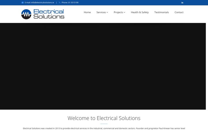 Skærmbillede af electricalsolutions.ie