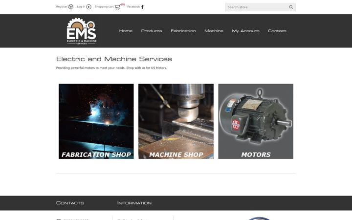 Screenshot of electricandmachine.com