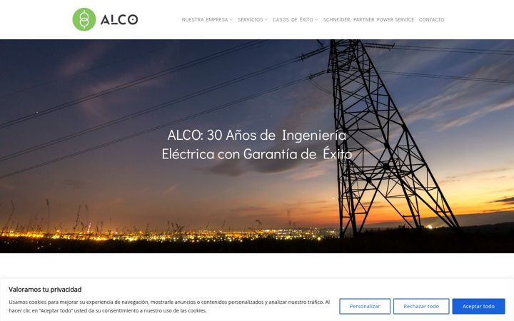 Screenshot of electricasalco.com