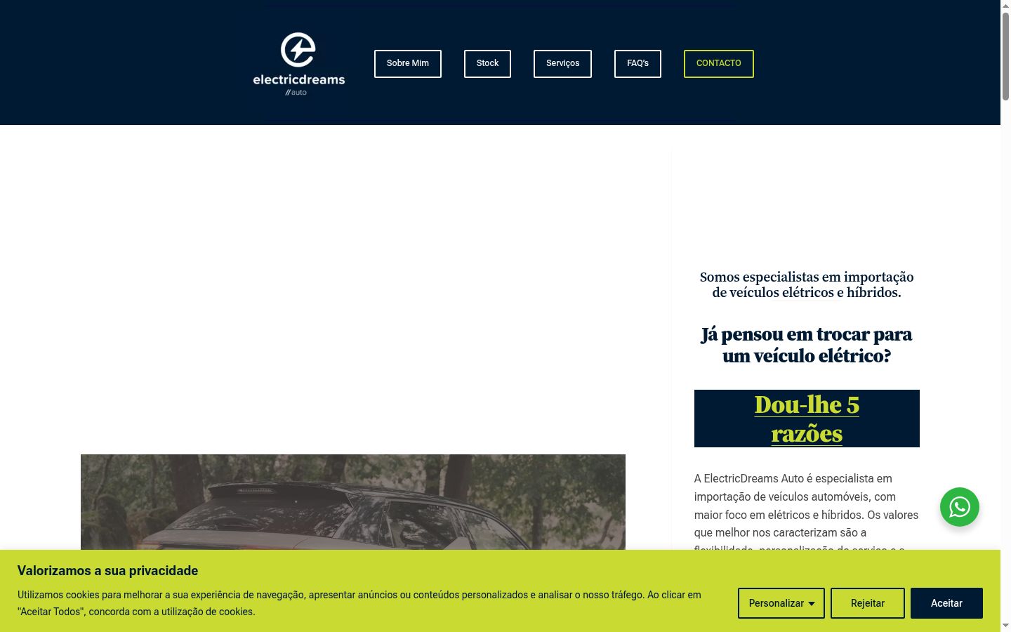 Screenshot des Einwilligungsbanners vor jeglicher Interaktion