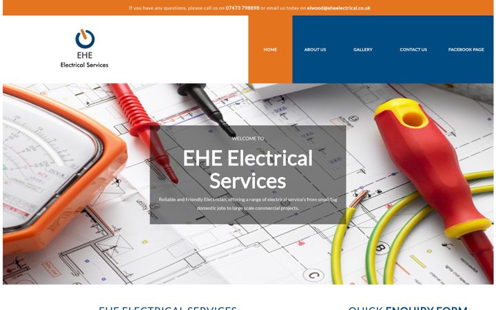 Zrzut ekranu electricianmalvern.co.uk