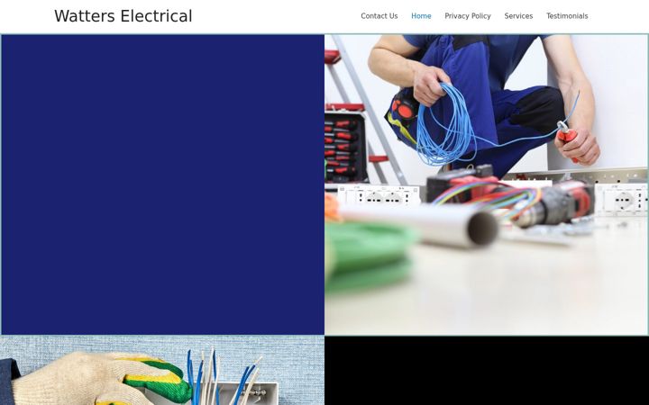 Skärmbild av electriciansnewry.co.uk