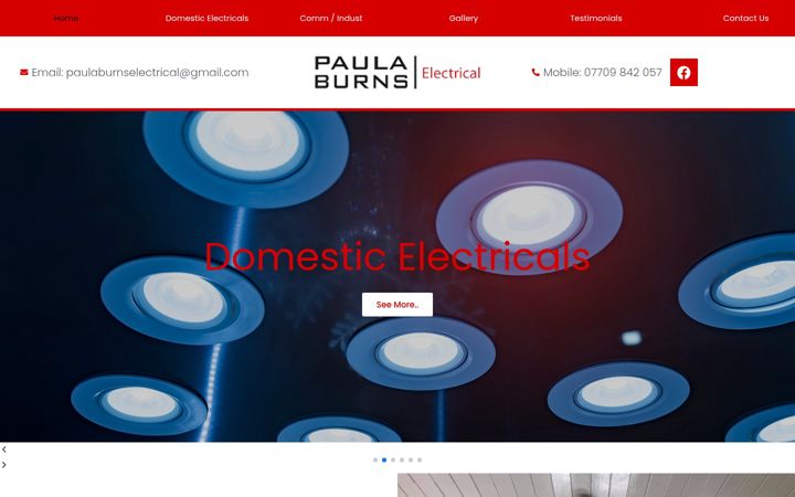 Skärmbild av electricianswestlothian.co.uk