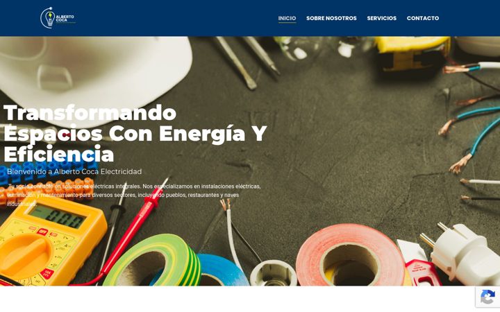 Screenshot of electricidadalbertococa.com