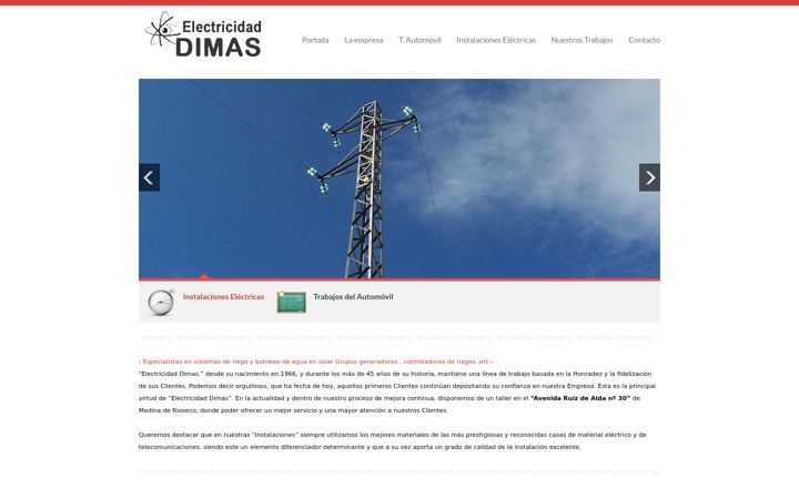 Screenshot of electricidaddimas.com