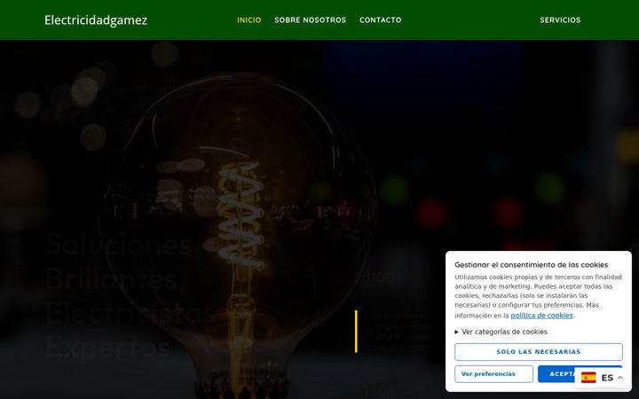 Screenshot of electricidadgamez.com