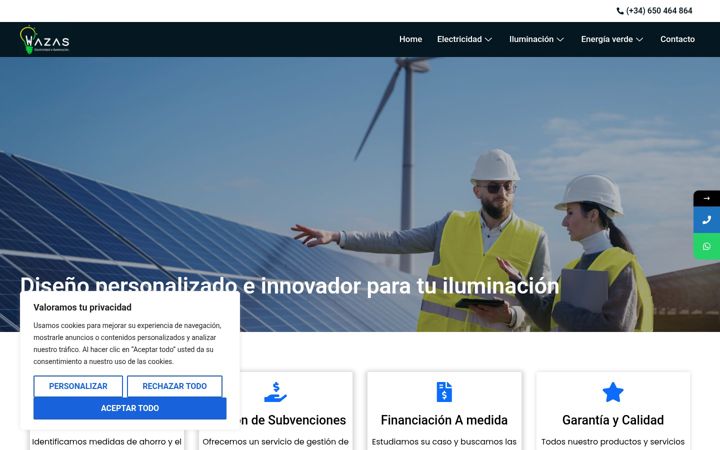 Screenshot of electricidadhazas.com