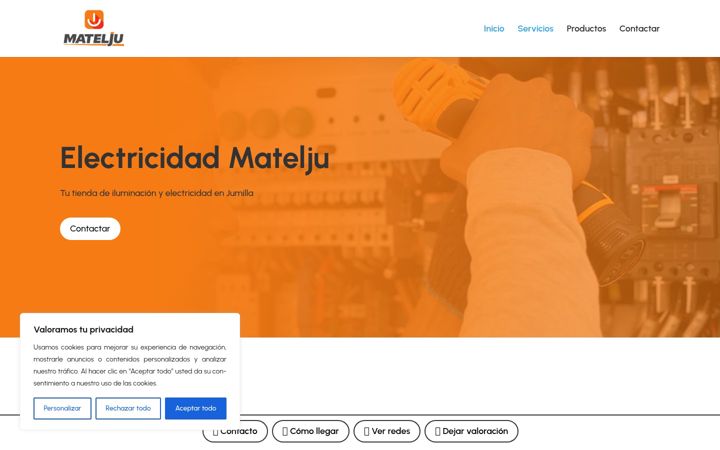 Skjámynd af electricidadmatelju.es