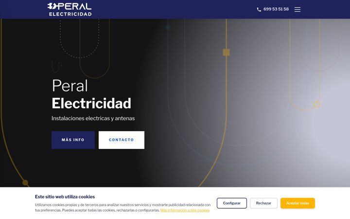 Screenshot of electricidadperal.com