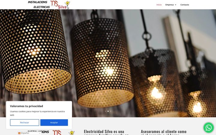 Screenshot of electricidadsilva.com