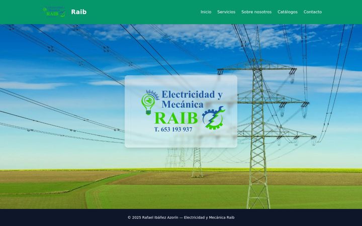 Screenshot of electricidadymecanicaraib.com