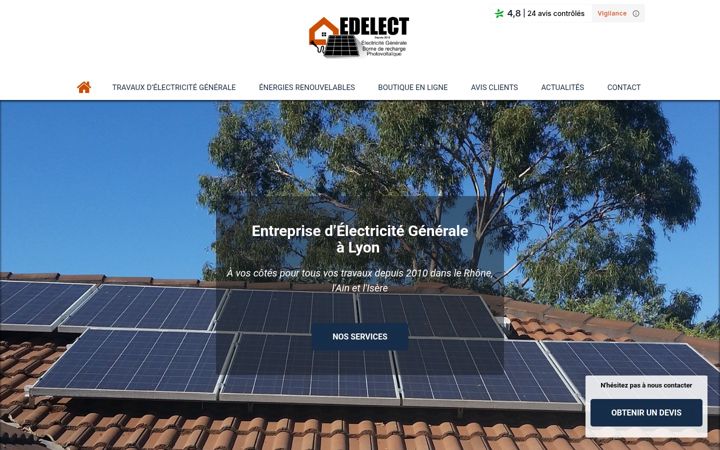 Screenshot of electricien-edelect.com