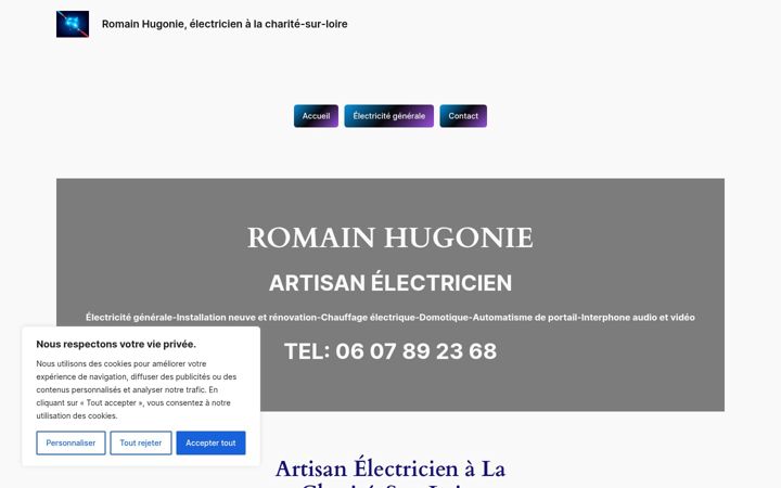 Snímek obrazovky electricien-hugonie-romain.fr