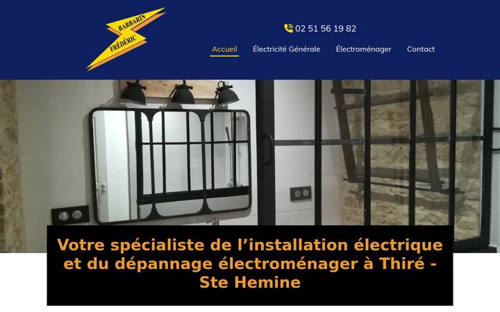 Snímek obrazovky electricien-lucon.fr