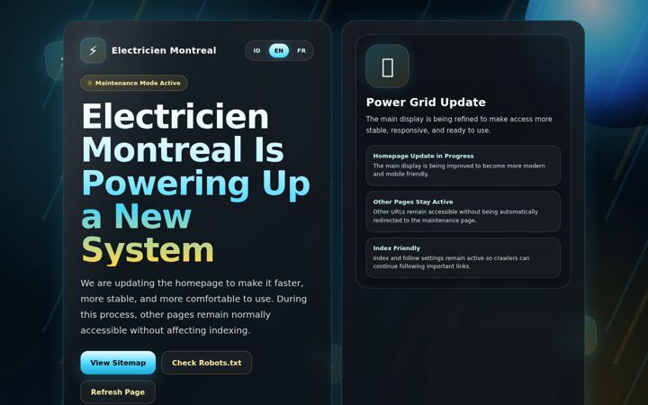 Screenshot of electricien-montreal.com