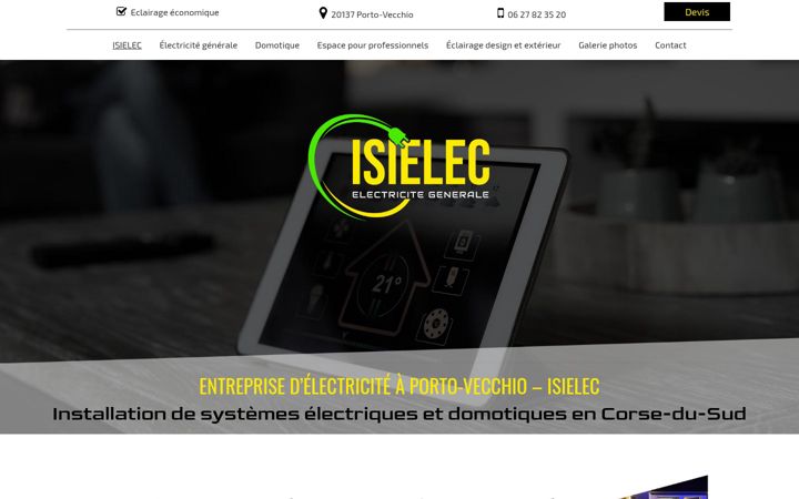Snímek obrazovky electricien-portovecchio.fr