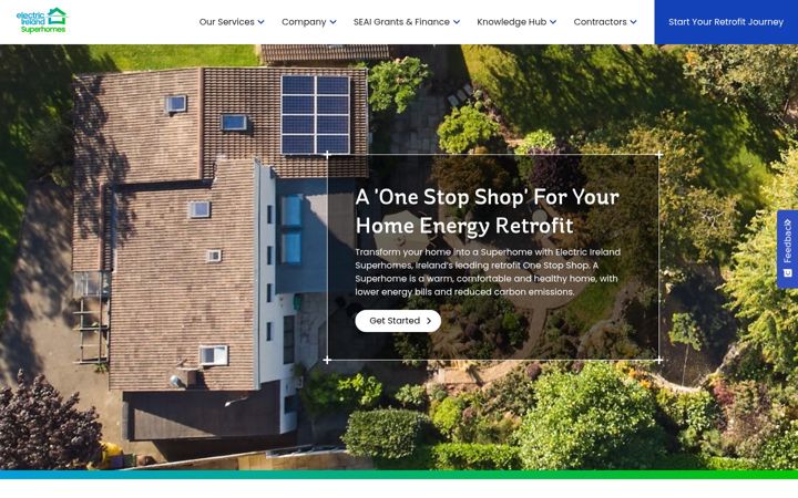 Skærmbillede af electricirelandsuperhomes.ie