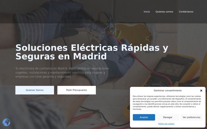 Screenshot of electricistachamartin.com