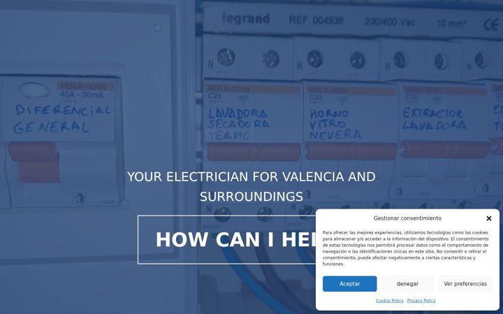 Screenshot of electricistafc.com