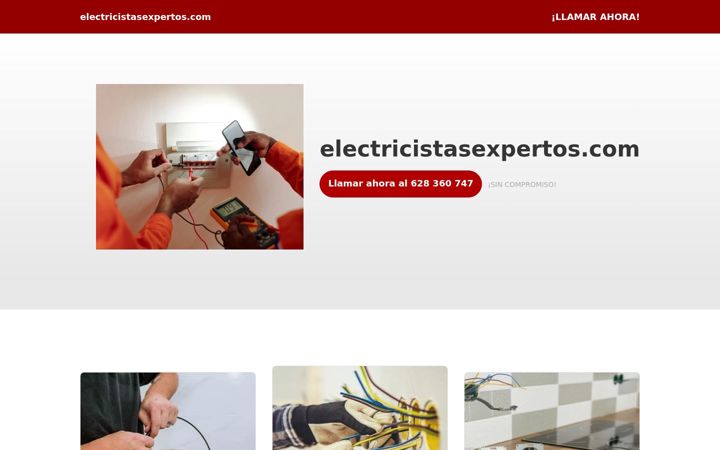 Screenshot of electricistasexpertos.com