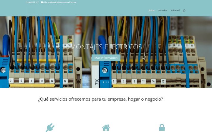 Screenshot of electricistasierramadrid.com