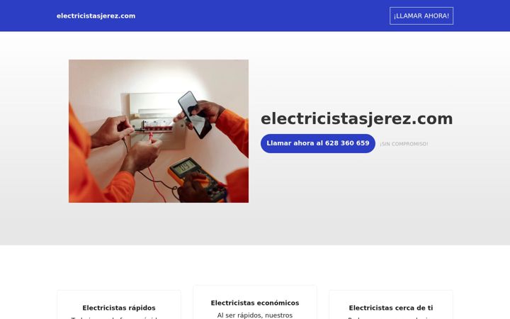 Screenshot of electricistasjerez.com