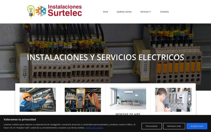 Screenshot of electricistasmadridsurtelec.com