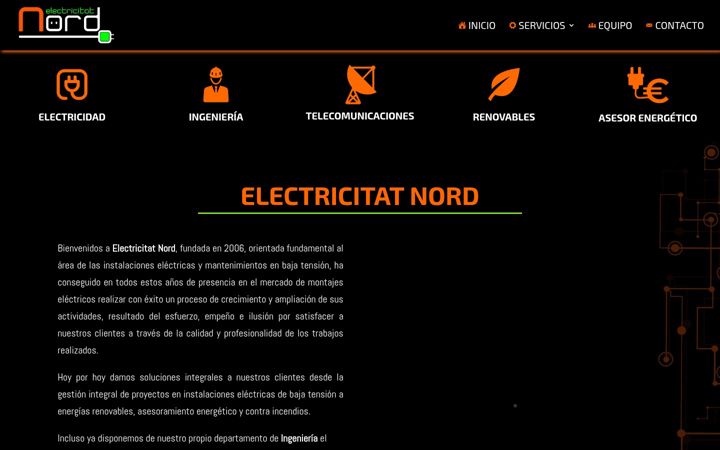 Screenshot ta' electricitatnord.com