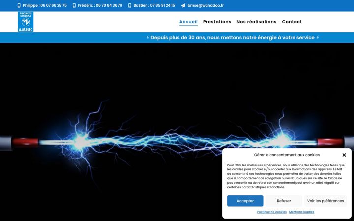 Captura de pantalla de electricite-amelec-31.fr