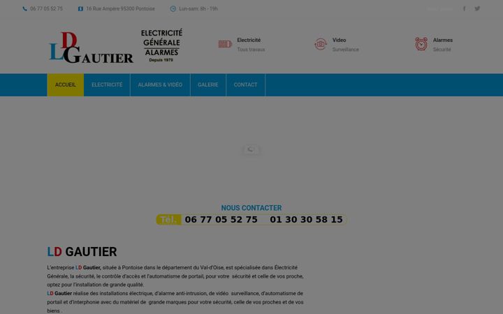 Captura de pantalla de electricite-chauffage-alarmes-surveillance-osny-pontoise.fr