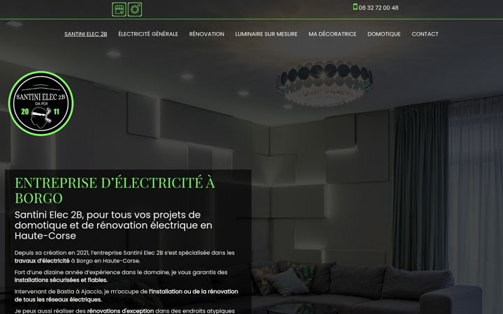 Captura de pantalla de electricite-corse.fr