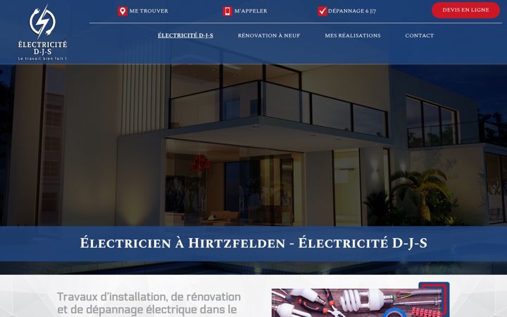 Captura de pantalla de electricite-d-j-s.fr