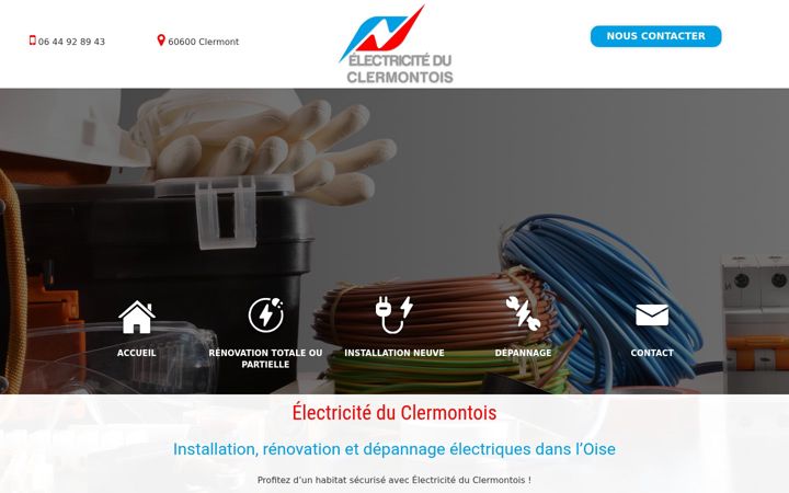 Captura de pantalla de electricite-du-clermontois.fr
