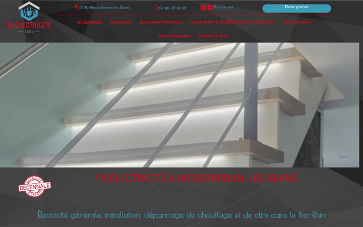 Captura de pantalla de electricite-freitas-67.fr
