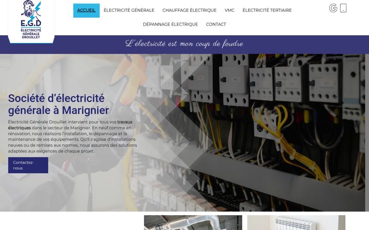 Captura de pantalla de electricite-generale-drouillet.fr