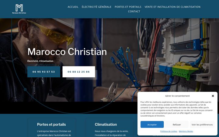 Screenshot di electricite-marocco-revel.fr