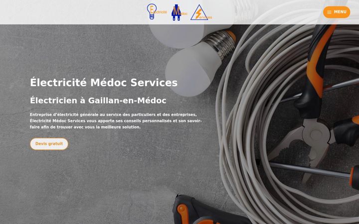 Screenshot di electricite-medoc.fr