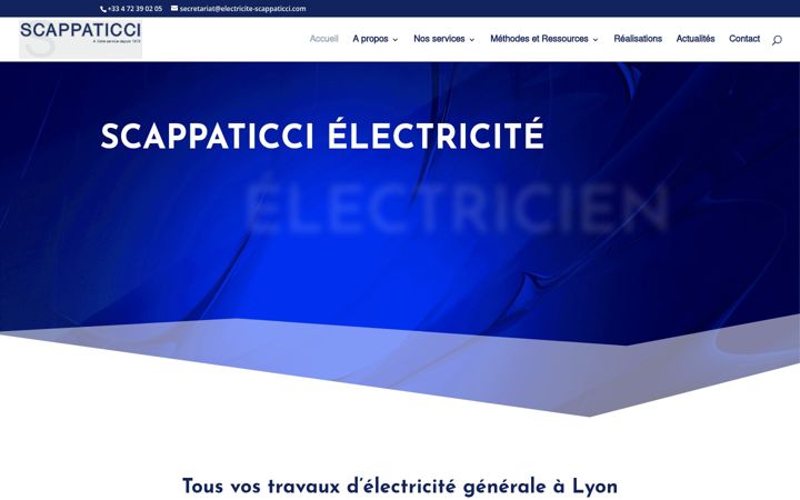 Screenshot of electricite-scappaticci.com