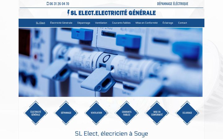 Screenshot stránky electricite-sl-elect.fr